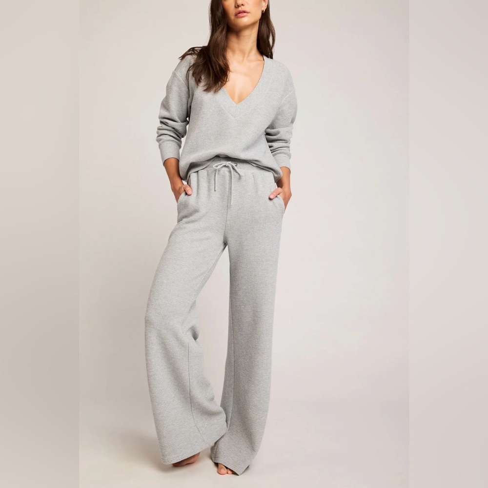 NWOT Waffle Knit Track Pant